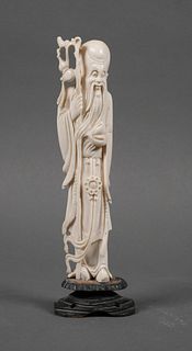 Chinese Ivory WISE MAN Carved Statue