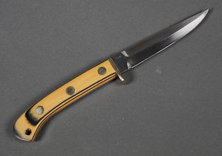 Custom CLARK Fixed Blade Micarta Handle Knife
