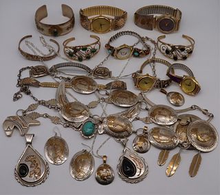 JEWELRY. Sterling and Gold-Filled Jewelry Grouping