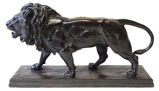 Antoine-Louis Barye (1796-1875), Bronze Lion