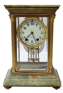 Seth Thomas Onyx And Gilt Bronze Clock
