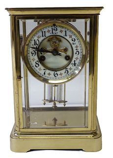 Waterbury Clock Co, Brass Case