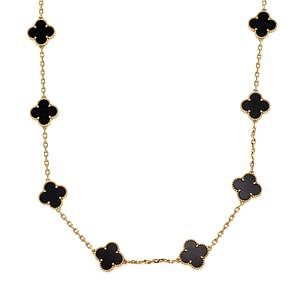 Van Cleef & Arpels Alhambra 18k 20 Clover Necklace