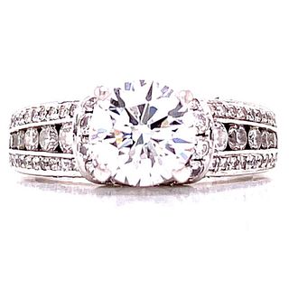 1.29ct Round Brilliant Cut Diamond Engagement Ring