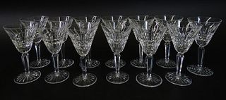 (13) Thirteen WATERFORD wine Glasses