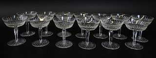 (13) Thirteen WATERFORD Champagne Glasses