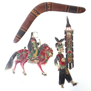 Tibetan Lot - Boomerang And Sculptures