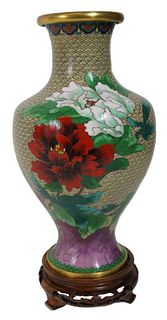 Vintage Chinese Cloisonne Vase.