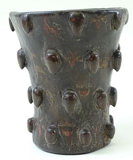 Pre Columbian Carved Thorn Vase