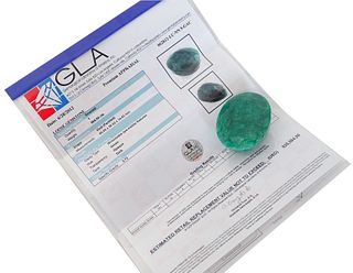 GLA Certified Oval Shape Emerald 964.00cts