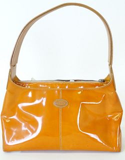 Todds Orange Leather Handbag