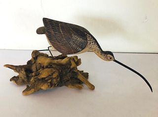 Miniature Curlew Carving R.C. Orcutt