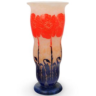 Degue Cameo Art Glass Vase