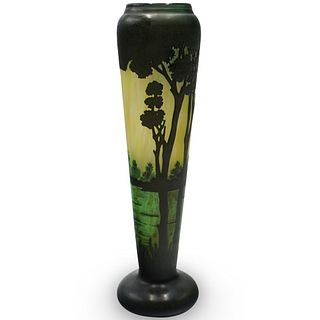 Muller Freres Luneville Glass Vase