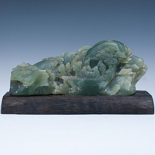 Large Boulder Jade Carving