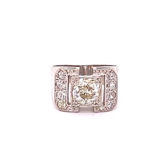 Platinum and Diamonds Chevalier Ring