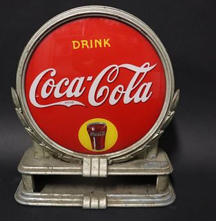 Reverse Glass Lighted Coca Cola Sign