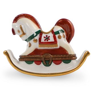 Limoges Porcelain Rocking Horse