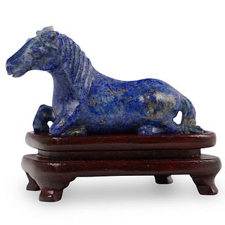 Chinese Lapis Lazuli Horse Figurine