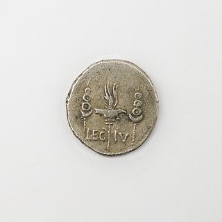 Imperatorial Marc Antony Denarius Ancient Coin