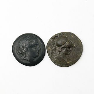 (2 Pc) Agrippa Ancient Roman Bronze Coin
