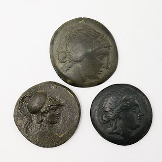 (3 Pc) Ancient Greek Coin Group