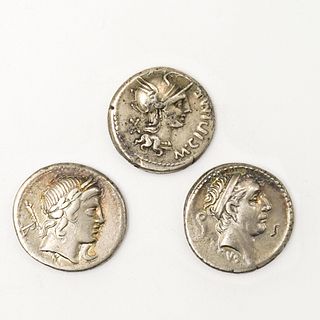(3 Pc) Roman Republic Ancient Coin Grouping