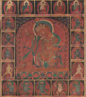 A Tibetan ThankgaImage: 22 x 19 1/4 in., 55.9 x 48.9 cm.