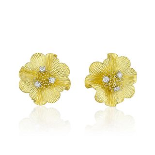 Tiffany & Co. Diamond Flower Earrings