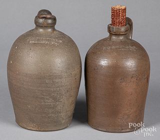 Two Pennsylvania stoneware jugs, 19th c.