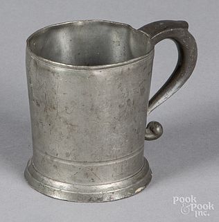 Philadelphia pewter mug, early 19th c.