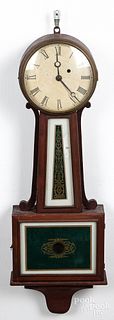Mahogany banjo clock ca. 1900