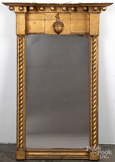 Federal giltwood mirror, 19th c.