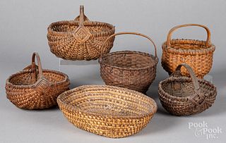 Six assorted baskets