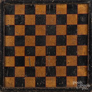 Painted checkerboard, late 19th c.