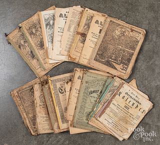 Collection of forty-three Pennsylvania almanacs