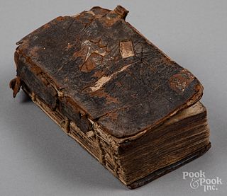 1674 leather bound Bible