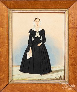 Watercolor portrait of a woman
