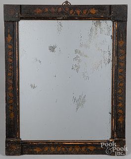 New England painted mirror, 19th c.