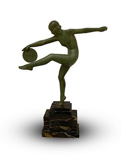Demétre Haralamb Chiparus, Cold-painted bronze figure c. 1930