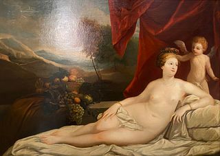 French School, early 19th Century, Venus and Cupid