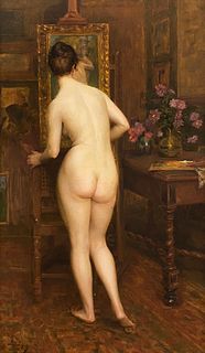 Auguste Leveque, The Artist's Model