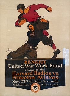 John Liello, Harvard Vs. Princeton War Work Fund Poster
