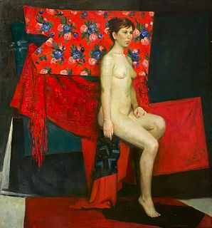 Anna Marinova, Red Nude