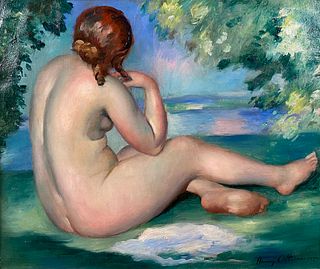 Henri Ottoman, A female nude in a landscape