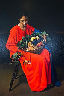 Angelos Panayotou, Woman with Fruits