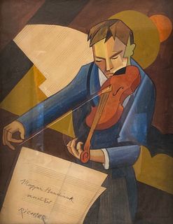 Aurel Richter, The Violinist, 1949