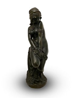 Attributed to S. Garcia, Untitled (Bronze Woman in Chains)