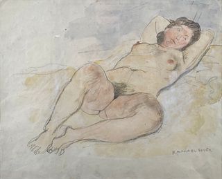 Raphael Soyer, Reclining Nude