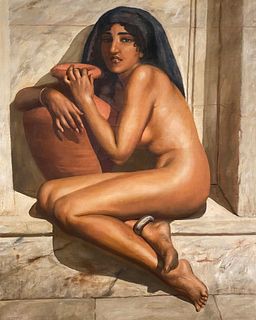 Marcel Rene von Herrfeldt, Nubian Beauty at the Baths 